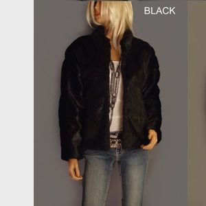 Women's Black Faux Fur Jacket